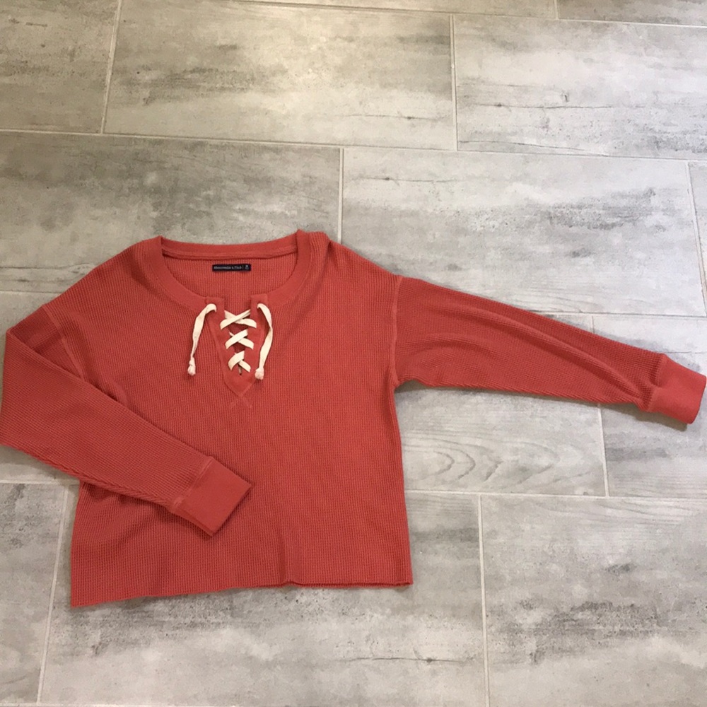 Abercrombie waffle knit long sleeve